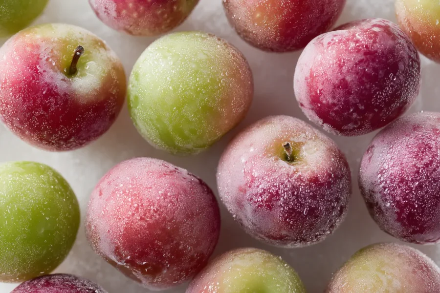 mrożone jabłka
