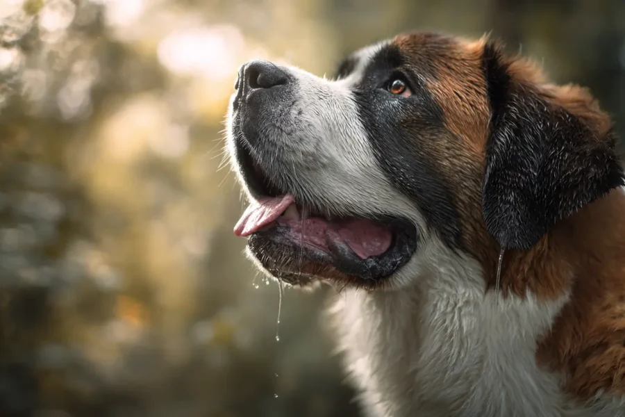 śliniący się pies